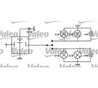 Unidad intermitente Valeo 641426 para OE 6434430 - 6434430 - 7595406 - 7595406