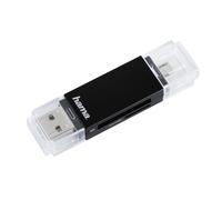 Unidad multitarjeta USB 2.0 OTG ""Básica", SD/microSD, negro