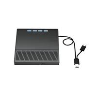 Unidad óptica BLU-Ray Externa 7 en 1 USB 3.0 Tipo C con Puerto SD/TF Reproductor de CD/DVD/BD -/+RW Rápido y Conveniente