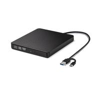 Unidad óptica externa 5 en 1 tipo C/USB 3.0 para CD, DVD y RW, reproductor de VCD y lector de DVD con
