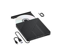 Unidad Óptica Externa Blu-Ray 5 en 1, Grabadora de DVD/CD, Lector de BD con Puertos USB, Lector de Tarjetas /TF para Ordenador Portátil y de