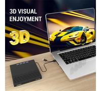 Unidad óptica externa Blu-ray CD/DVD con multiplicación USB 3.0 tipo C