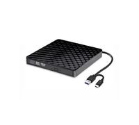 Unidad Óptica Externa Delgada 2 en 1 USB 3.0 Tipo C, Grabadora de DVD/RW, Lector y Reproductor de CD para Ordenador Portátil o de Escritorio.