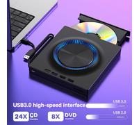 Unidad óptica externa USB Reproductor de CD DVD portátil Grabadora Tarjeta de expansión Computadora de escritorio Portátil Grabación