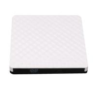 Unidad óptica USB 3.0 Jixopn, grabadora de DVD gratuita para Mac, portátil y PC (blanca).