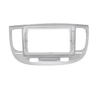 Unidad Principal Android De 9 Pulgadas Y 2 DIN Marco para Radio Estéreo Panel De Instrumentos Embellecedor para Kia para Rio 2 2005 2006 2007 OOPUHKSY(Plata)