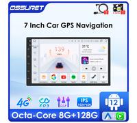Unidad principal de radio de coche Universal de 7 ", 2din, Android 12, Radio de coche, navegación GPS, Audio estéreo, 4G, 8 núcleos, Autoradio 7862 DSP Carplay S2-8Core-4G 32G