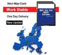 Unidad RNS 315 para VW Bosch Sat Nav AZ V12, Actualización de Mapa de Navegación para Europa Occidental 2020 2021, Tarjeta SD GPS RNS 315 V12 WEST