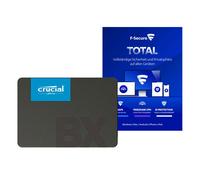 Unidad SSD Crucial BX500 SATA de 2,5 pulgadas y 2 TB, incluido F-Secure Total Unidad interna de estado sólido
