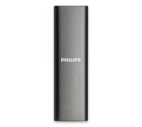 Philips SSD portátil Externo de 2 TB - Slim SATA Speed USB-C - USB Velocidad de Lectura de hasta 550 MB/s, Velocidad de Escritura de hasta 550 MB/s, Aluminio