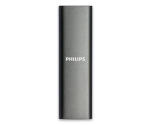 Unidad SSD Philips FM02SS030P/00 2TB SATA USB Tipo C 550MB/s Aluminio Gris