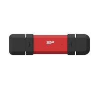 Unidad SSD Silicon Power DS72 1TB USB-A USB-C Roja Encriptación AES