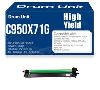 Unidad Tambor C950X71G Compatible el Tambor de Imagen C950X73G para Lexmark C950 X950 C952 X952 X954 C950de X952dte X950de X954dhe Impresoras Alto Rendimiento 119000 páginas,Black-C950X71G