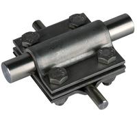 Unidad transversal Dehn de acero inoxidable para Rd 8-10/16mm Rd 16/Fl 30mm - 319219