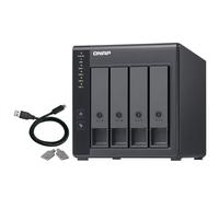 QNAP TR-004 caja para disco duro externo Carcasa de disco duro/SSD Negro 2.5/3.5"