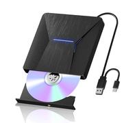 Unidades BLU-Ray externas para Laptop, Unidad Blueray/DVD Externa para PC, USB 3.0 y grabadora Bluray Tipo C, Lector de CD DVD BLU Ray Compatible con Windows XP/7/8/10, portátil, Escritorio, MacOS