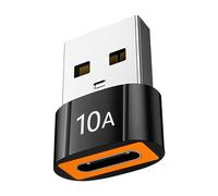 Unidades de conversión USB a USB C, transferencia de corriente eficiente, adaptador USB a USB C para portátiles y fuente de alimentación de coche