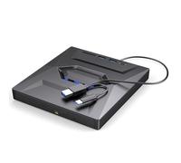 Unidades de disco de video externas para portátil USB C USB 3.0, grabador portátil con ranura para tarjetas, puertos USB, lector de discos de video de alta velocidad, grabador portátil