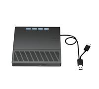 Unidades de disco externas de 7 puertos con puertos USB, ranuras para tarjetas, USB 3.0, unidades de disco portátiles para reproductores, quemadores, lector, escritor, concentrador de expansión USB