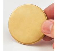 Unidades de discos de latón H62, diámetro 100-200mm, espesor 0.5mm, placas sólidas de aleación de cobre, ideales para manualidades, modelos y decoración(0.5 * 140mm)