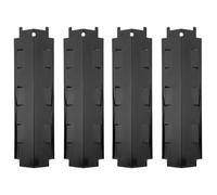 Unidades de Placa de Calor de Parrilla Gas, 14,6'' Piezas de Repuesto Universal para Placa de Calor de Acero Inoxidable, Tienda de Calor para Barbacoa 463230710, 463320109 (Negro-4Pcs)
