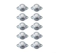Unidades de transferencia de bola de rodillo,Ruedas resistentes para transportador,Paquete de 10 ruedas de acero de 1/2 pulgada Silent Industrial