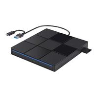 Unidades externas USB 3.0 con puerto y lector de tarjetas para laptop y escritorio, transferencia de datos de alta velocidad