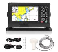 Unidades GPS Marinas, buscadores de Profundidad para Barcos, 8 Pulgadas de Alta precisión buscador de Peces Chartplotter GPS Bds Impermeable con Llave Assist Chartplotter para Marino + automático