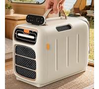 Unidades portátiles de aire acondicionado de mano, 3 velocidades de ventilador, refrigeración y calefacción, reproductor de música integrado, diseño de cactus para uso doméstico y de oficina