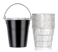 Unidanho Cubo de grasa para Traeger Pit Boss Oklahoma Rec Tec Louisiana, piezas de repuesto para ahumador, cubo de metal, 20 unidades, bandejas de goteo, contenedor de aceite, accesorios para parrilla