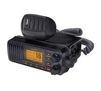 Uniden UM385BK - Radio VHF Marina de Montaje Fijo de 25 W, Impermeable IPX4 con Reloj Triple, Dsc, Alerta meteorológica de Emergencia/NOAA, Todos los Canales Marinos internacionales/canadienses,