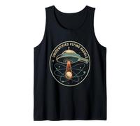 Unidentified Flying Paddle: Retro Table Tennis UFO Camiseta sin Mangas