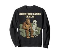 Unidentified Gaming Objects Bigfoot Alien Video Games Sudadera