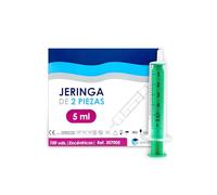 Unidix | Jeringas Desechables - Esteril, Sin Aguja ni Látex - Cono Excéntrico 2 Piezas - Para Alimentación de Mascotas, Laboratorios, Veterinarias - Medición Precisa - Pack 100 uds. (5ml)