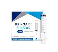 Unidix Jeringas Desechables - Sin Aguja, Sin Látex - Luer Slip - Cono Excéntrico - Jeringa Estéril para Alimentación de Mascotas, Laboratorios, Veterinarias - Medición Precisa - Pack 100 uds. (10ml)