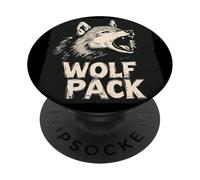 Unidos en la manada de lobos para una mirada imparable PopSockets PopGrip Adhesivo