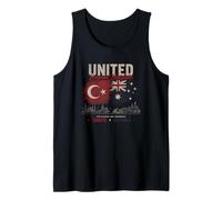 Unidos más allá de Las fronteras Turkiye Australia Dos Naciones Camiseta sin Mangas