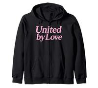 Unidos por Amor Rosa Orgullo Femenino Unidad Justicia Armonía Vida Sudadera con Capucha