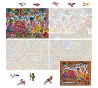 UNIDRAGON + IC4 Design Wooden Jigsaw Puzzle, Quezzle Amazing Cappadocia - Puzzle Board Game, Best Gift for Adults and Kids, Unique Shape Jigsaw Pieces - 250 pcs, 14.1" x 9.8", Part 1