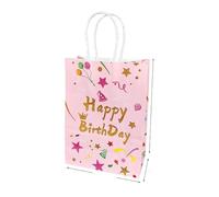 Unids Feliz Cumpleaños Bolsa de Regalo de Papel con Asa Feliz Cumpleaños Fiesta Dulces Bolsas de Embalaje Niños Fiesta de Cumpleaños Favores Bolsas-4pcs_h-15x21x8cm 4pcs