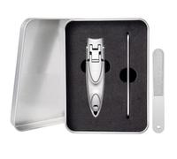 unids/set 0,5 cm cortaúñas ultrafinas cortauñas tijeras de manicura portátiles herramienta de pedicura, Plata