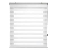 Uniestor Basic estor noche y día color Blanco roto - estor de 120 x 180 cm (ancho x alto) | Tamaño de la tela 117 x 175 cm. Estores enrollables noche y día