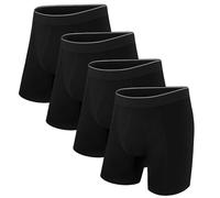 Uniexcosm Calzoncillos Hombre Boxer Algodon - Ropa Interior Hombre Boxer Brief Hombre Pack,Transpirables,Suaves y EláSticos,Sostenible,Negro 4,XXL