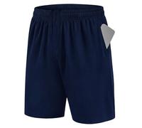 Uniexcosm Pantalones Cortos Hombre Deporte para con Bolsillo PantalóN Corto de Running Shorts,Ligeros,Transpirables de Secado,para Uso Diario Tenis Fitness Calzonas Deporte Hombre,Azul Marino 1,XL