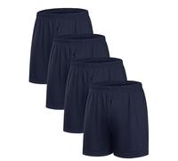 Uniexcosm Ropa Interior Hombre Boxer Brief - Calzoncillos Hombre Boxer Algodon Hombre Pack,con Bragueta,Transpirables,Suaves Y EláSticos,Sostenible,Azul Marino 4,XXL
