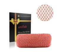 Unifab Esponja de red africana real africana exfoliante, esponja de baño, paño exfoliante, paño de red africana, limpiador corporal para ducha, color rosa