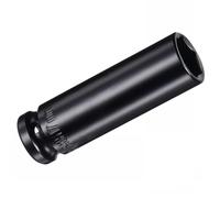 Unifizz 2 llaves de vaso de impacto de 1/2 pulgada de profundidad de 17 mm con diseño de 6 puntos, acero Cr-V tratado térmicamente de 78 mm de longitud, tamaños métricos