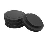 Unifizz Altavoces negros para coche, 4 unidades, anillos rápidos de 6 a 6.5, esponja potenciadora de espuma para altavoces de coche
