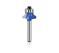 Unifizz Brocas de enrutador redondas de 0.25 pulgadas, broca de enrutador de cuentas redondeadas, cuchillas de carburo de tungsteno, formación de bordes redondeados de esquina, brocas redondas sobre