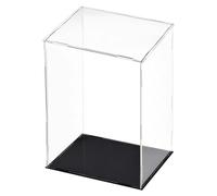 Unifizz Caja de Exhibición Acrílica Transparente a Prueba de Polvo Protección Vitrina Cubo Coleccionables Caja de Exhibición 20.1x15.0x30.0cm
